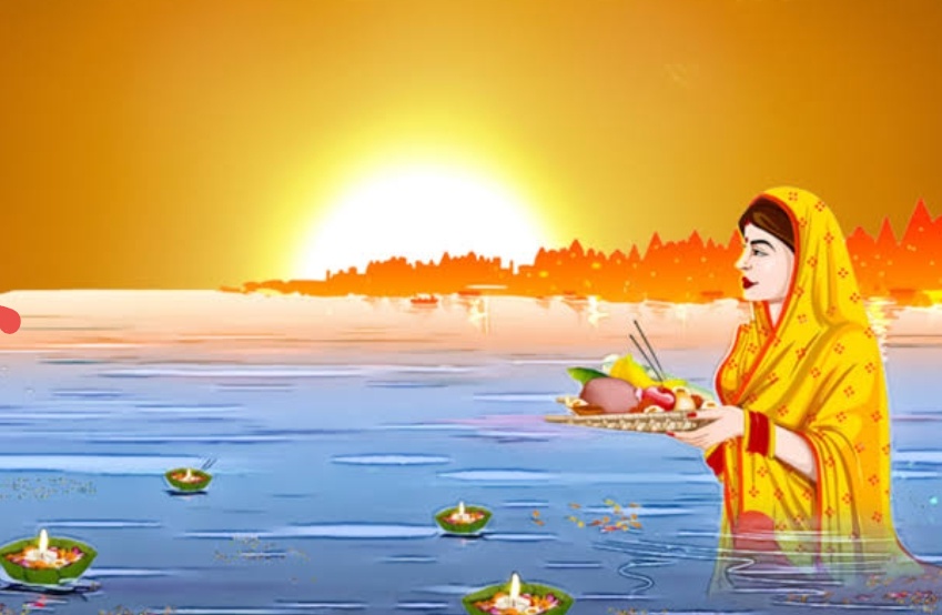 Screenshot 20251025 113815 उगते सूर्य को व्रती महिलाओं ने दिया अर्घ्य, संपन्न हुआ छठ पर्व