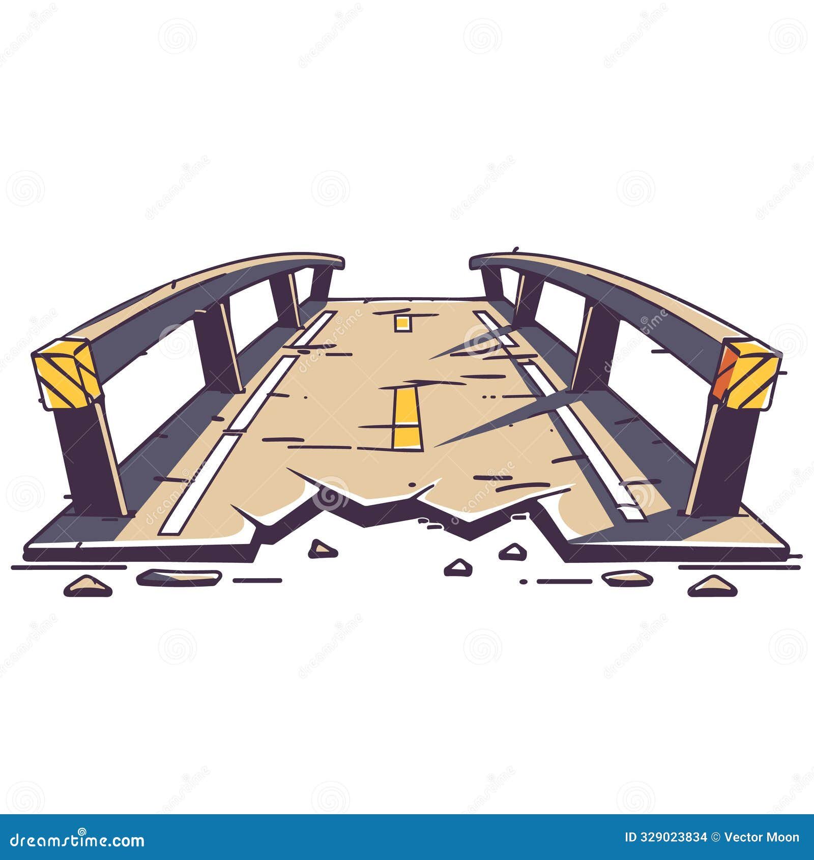 broken-cartoon-bridge-crumbling-structure-damaged-architecture-yellow-brown-colors-predominate-broken-cartoon-bridge-crumbling-329023834