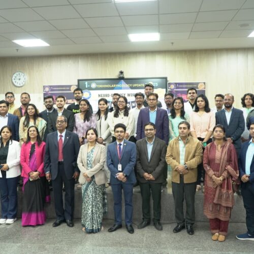 IMG 20251201 WA0210 एम्स रायबरेली ईएनटी विभाग में राष्ट्रीय कार्यशाला आयोजित