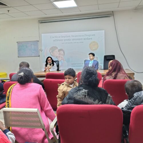 IMG 20260218 WA0210 एम्स रायबरेली में कॉक्लियर इम्प्लांट पर जागरूकता कार्यक्रम आयोजित