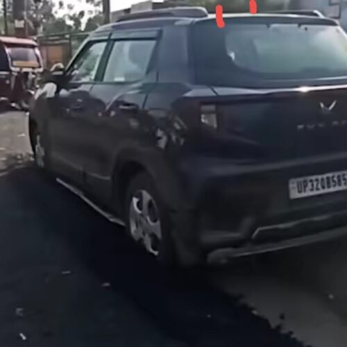 Screenshot 20260603 190340 सड़क बनी, कार रह गई! बहराइच में 50 करोड़ के प्रोजेक्ट का अजब नजारा, आधी गाड़ी डामर में दबी